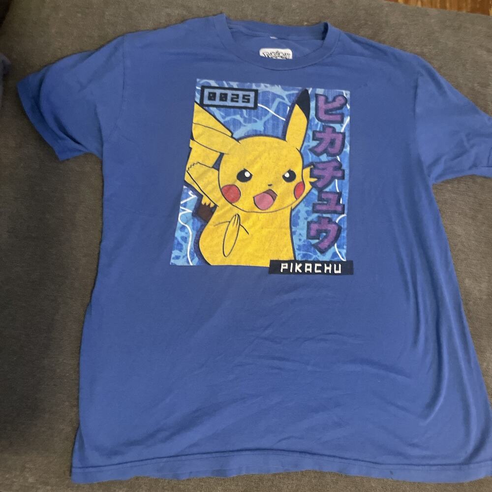 Pokemon Blastoise Youth Medium Blue Short Sleeve T-Shirt 2000 Vintage